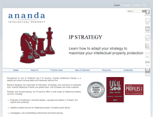 Tablet Screenshot of ananda-ip.com
